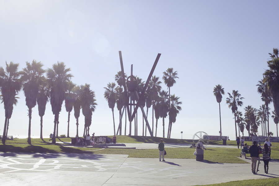 Venice Beach sculpture.