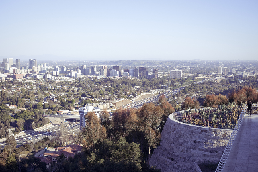View from the Getty Center in Los Angeles, California.