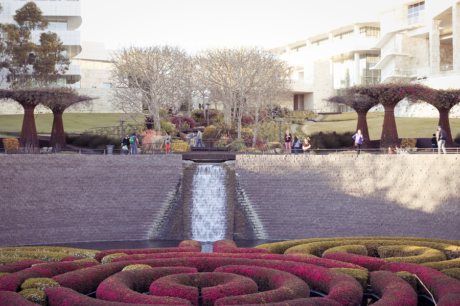 Garden at the Getty Center, Los Angeles.