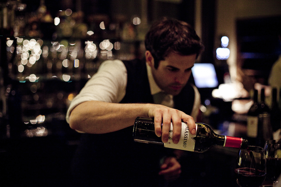 Bartender at the Four Seasons Hotel.