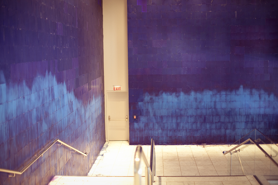 The Blue Wall at the Hammer Museum.