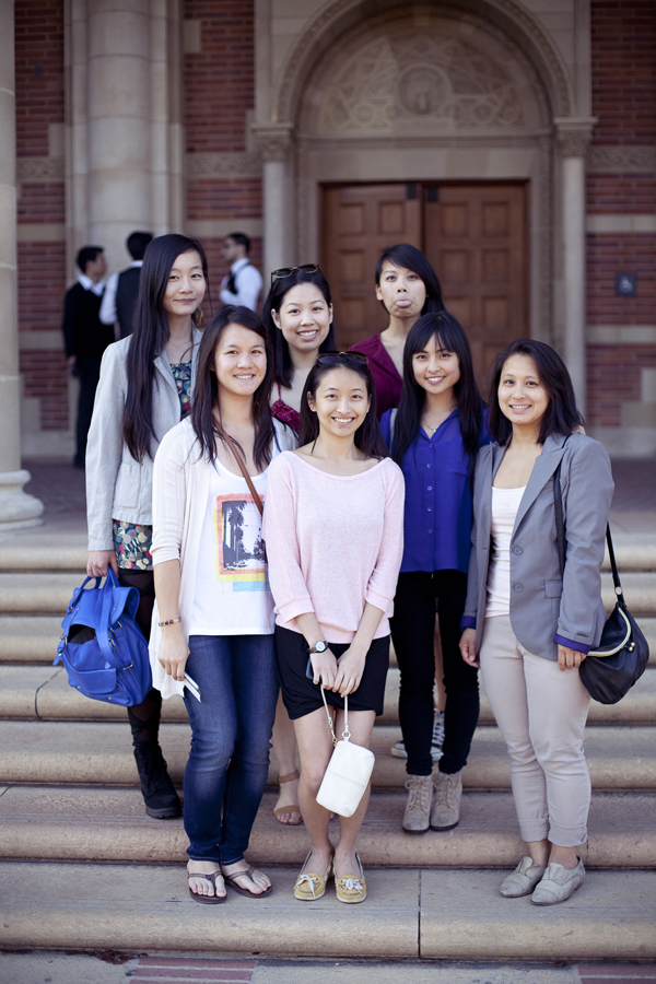 Group photo in front of Royce Hall, UCLA.