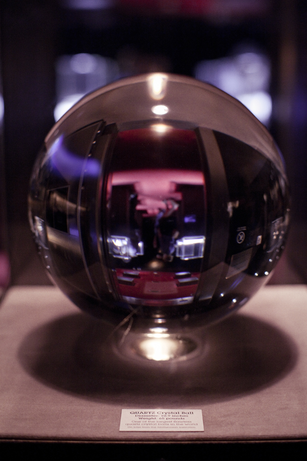 Quartz Crystal Ball at the Natural History Museum in Los Angeles.