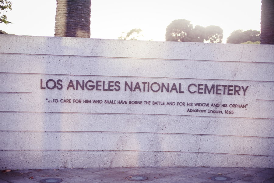 Los Angeles National Cemetery.