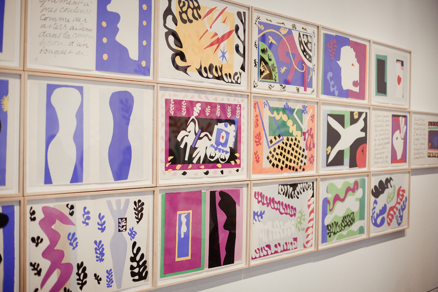 Cut-outs at Henri Matisse: La Gerbe in LACMA.