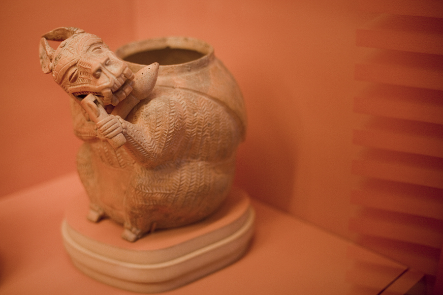 Jar on display at the Art of the Ancient Americas exhibit at LACMA, Los Angeles.