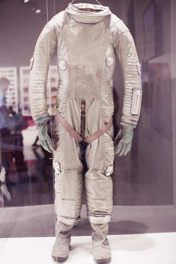 Astronaut suit at the Stanley Kubrick exhibit at LACMA.