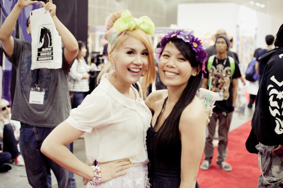Lilli and friend at Anime Expo 2013.
