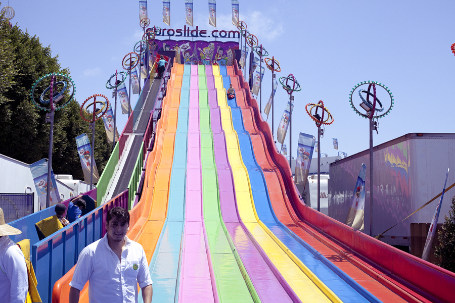 Slide at the Orange County Fair.