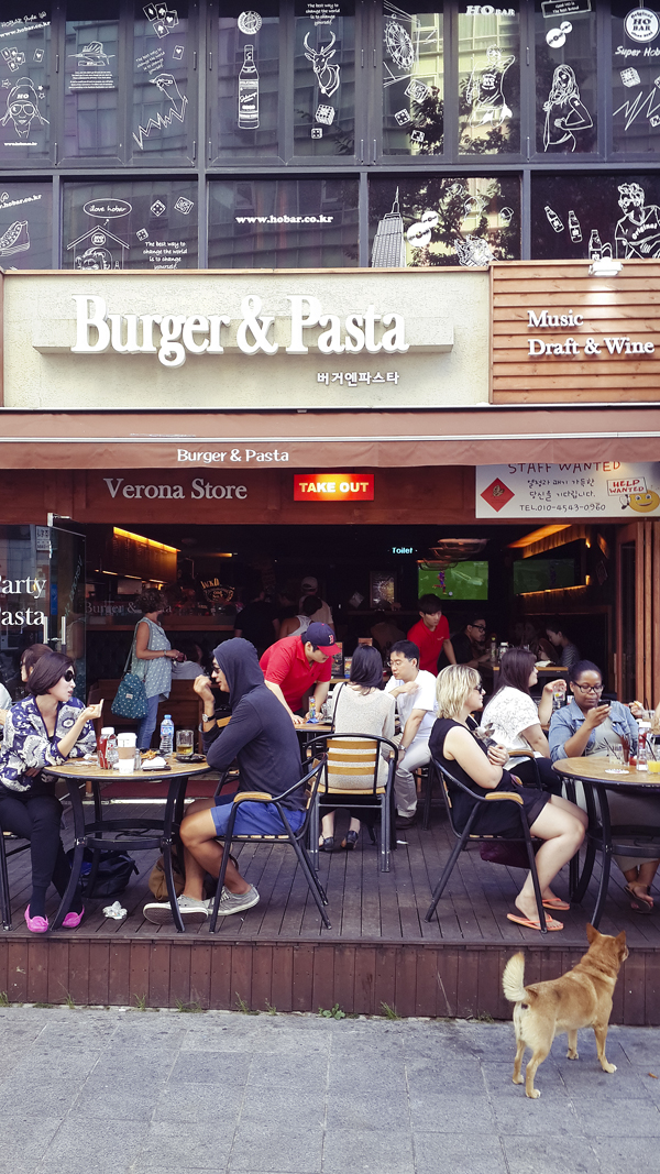 Thursday Party Burger & Pasta at Busan, South Korea.
