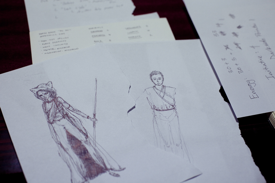 Sketches for a Role Playing Game.