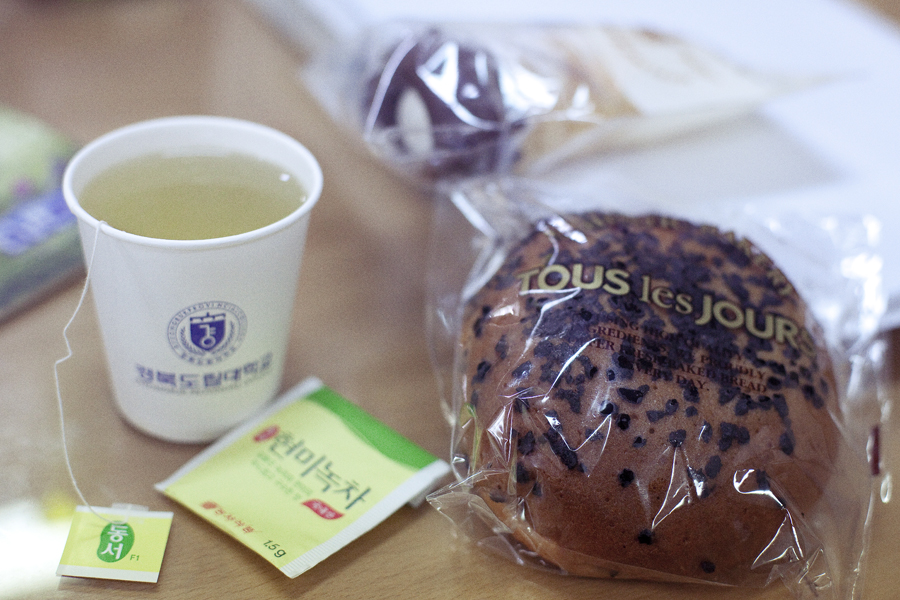 Bread from Tous les Jours given to me by Kwan Jang Nim.