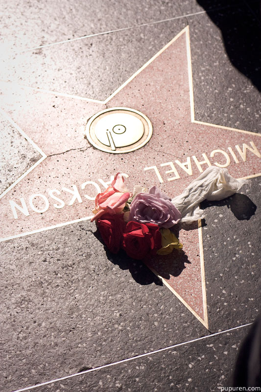 Michael Jackson star at Hollywood Star Walk in Los Angeles.