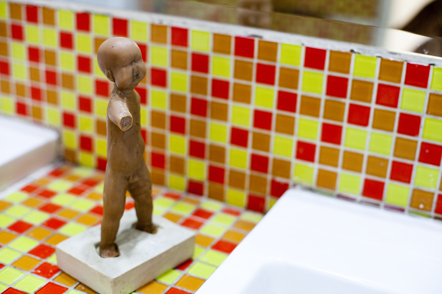 Little Soap Boy by Vu Hong Ninh, in the gents at the Singapore Art Museum.
