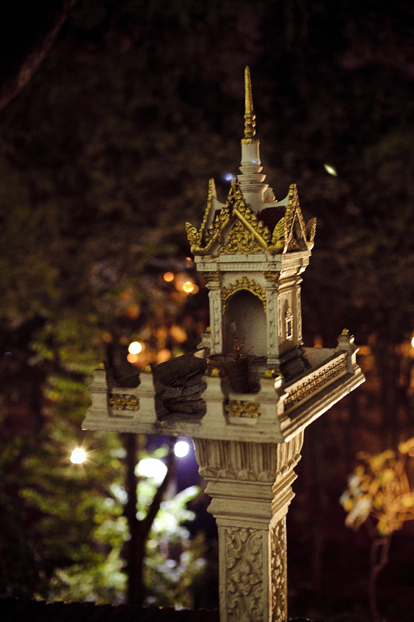 Small shrine in Wat Phnom, Phnom Penh, Cambodia.