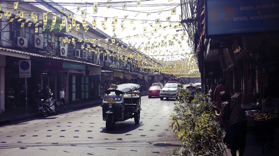 Road in Bangkok, Thailand.