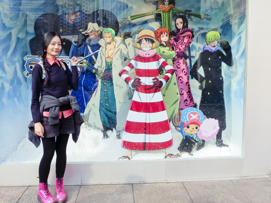 Ren with the cast of One Piece outside Baleno in Shanghai. Photo by Ade.