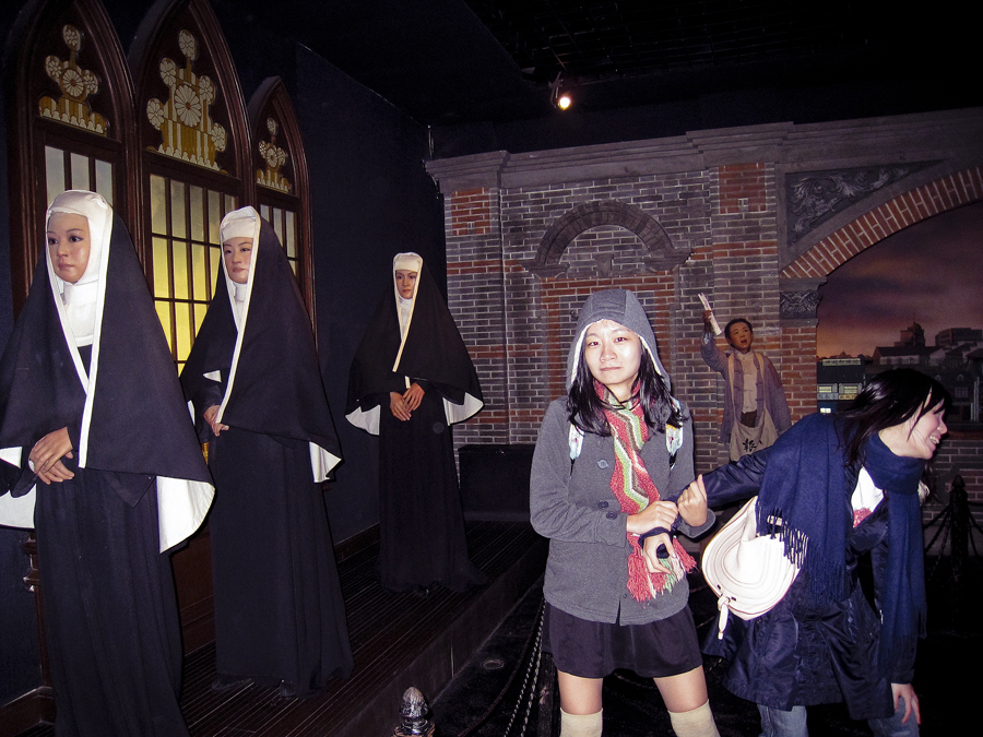 At the wax history museum at the Oriental Pearl, Shanghai. Photo by Puey.