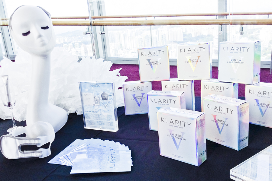 Klarity Lasertox V-line Shape Up on display at the Klarity Beauty Brunch event.