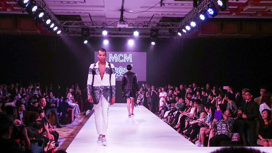 Runway featuring MCM  at the Couturista Fashion Party at the Marina Bay Sands.