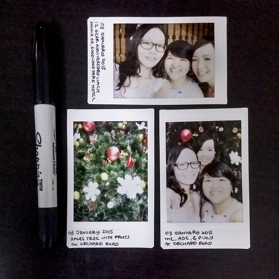 Polaroids with Ade & Puey.