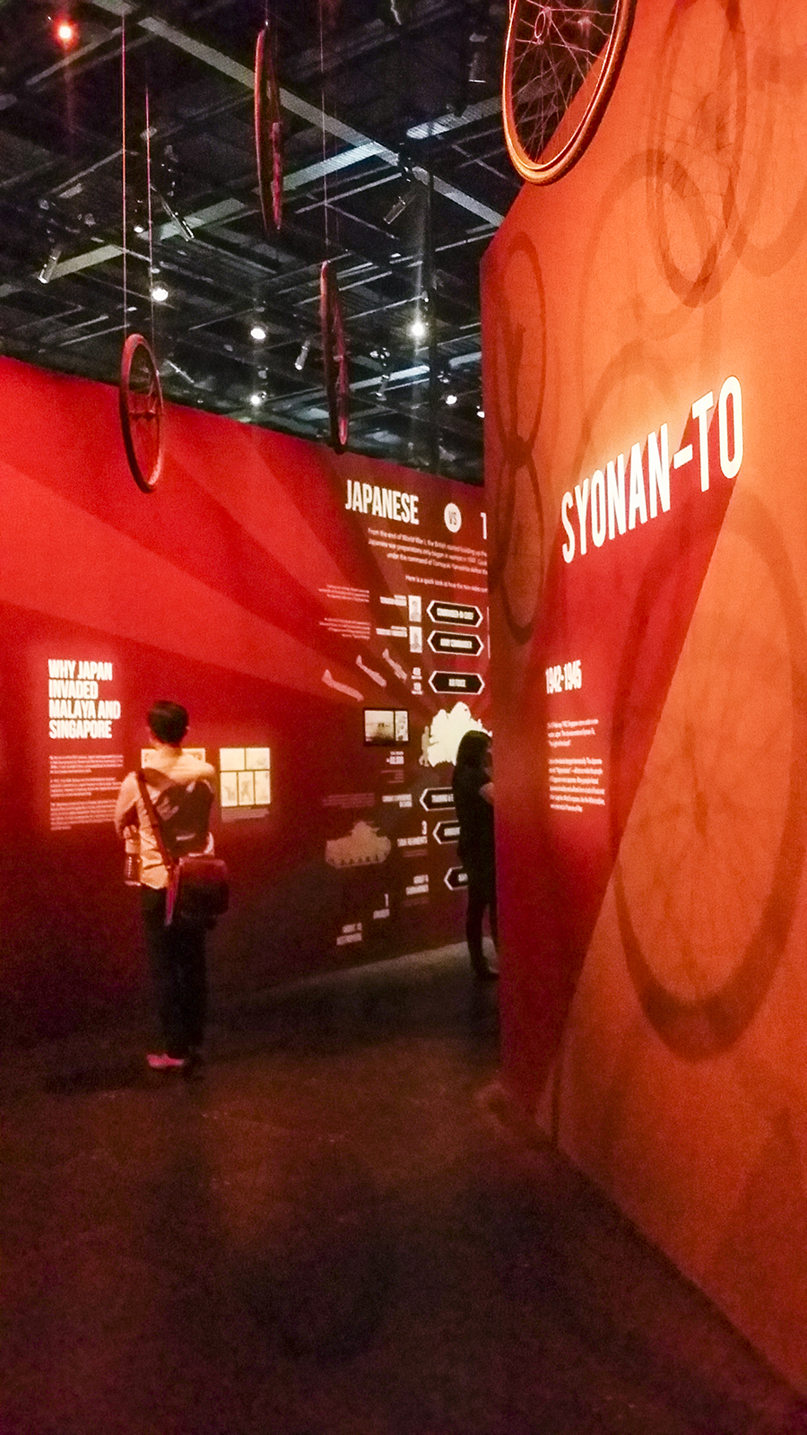 Japanese occupation period during World War II at the Singapura: 700 Years exhibition at the National Museum of Singapore.