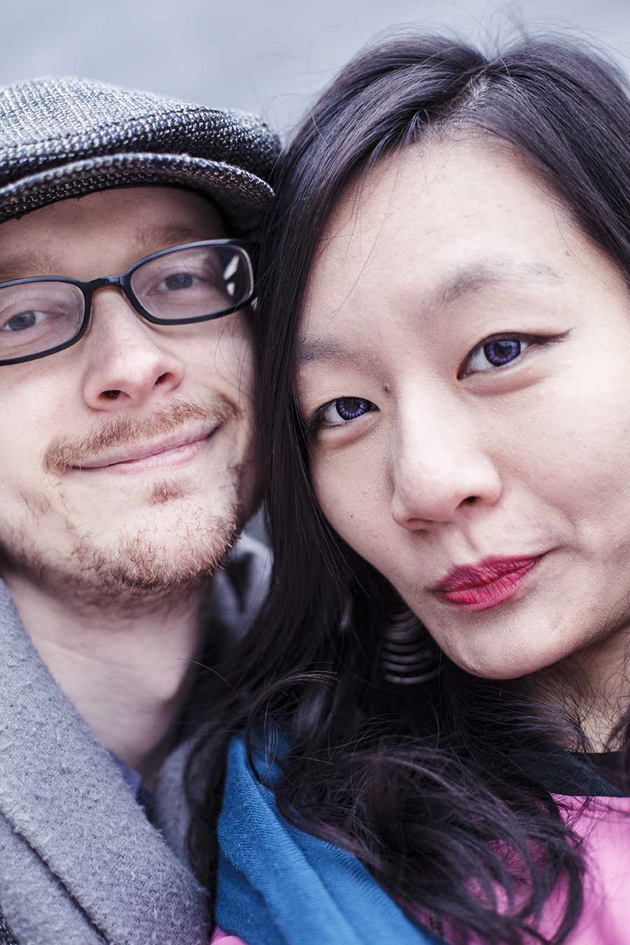 Ottie and Ren Selfie at Dongdaemun Design Plaza, Seoul, South Korea.