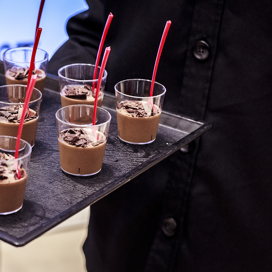 Chocolate mousse dessert served at the Nine West SS15 Collection launch preview at Suntec, Singapore.