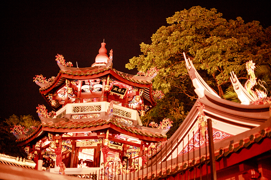 Chinese temple at Telok Ayer street, Singapore.