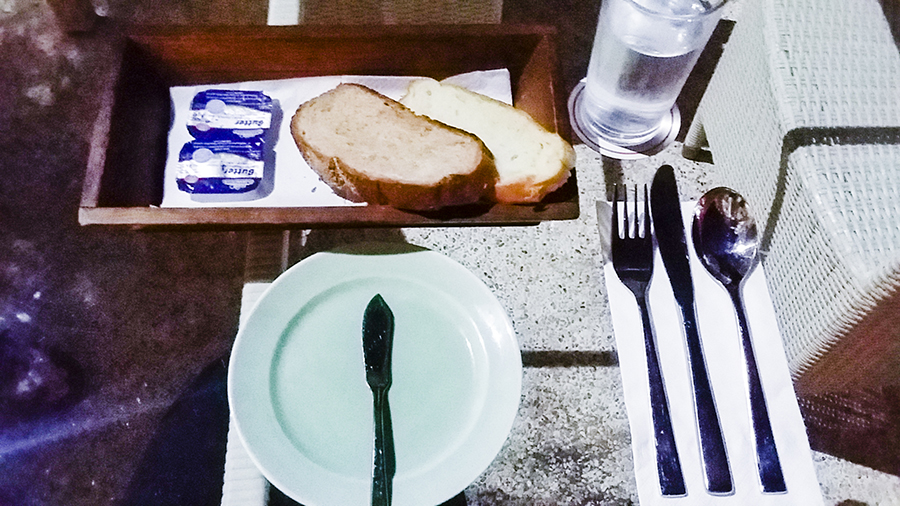 Complimentary bread and butter for every meal