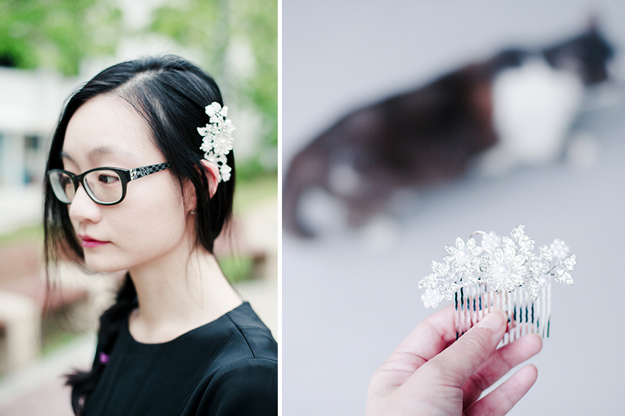 Styling an Irresistible Me Hera Hair Comb.