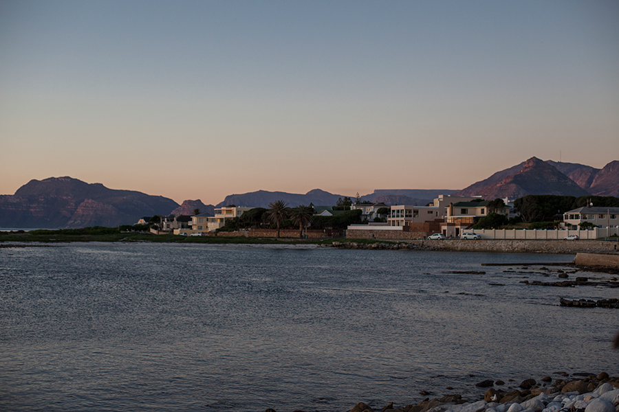 Dusk at Rocky Shores, Hout Bay, Cape Town, South Africa.