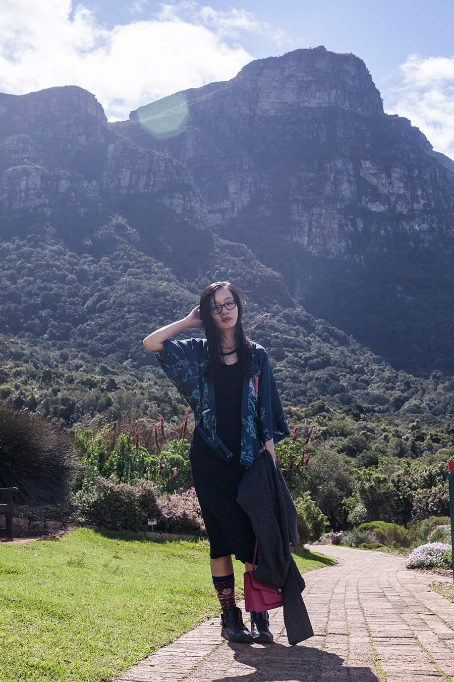 Outfit at Kirstenbosch, South Africa.