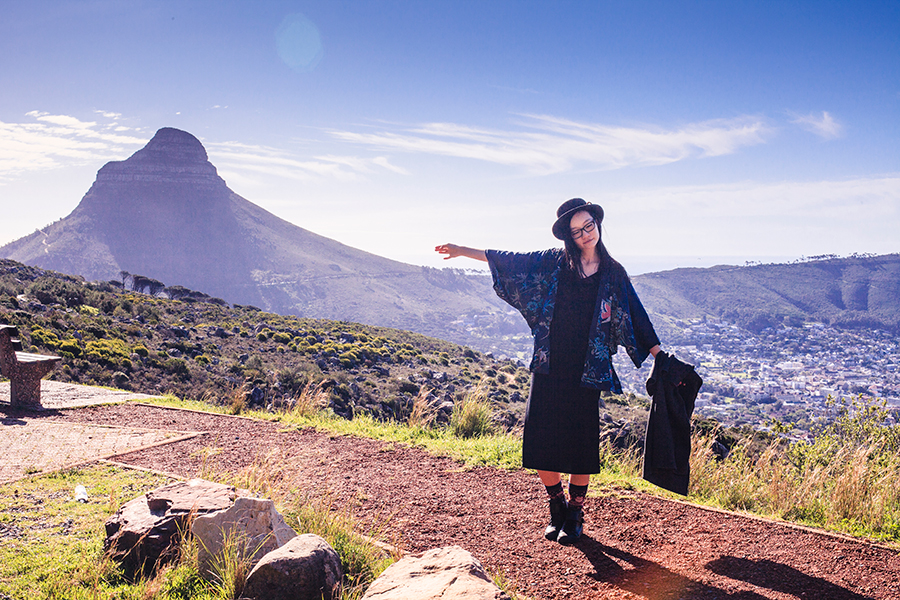 Portrait at Table Mountain, Cape Town.