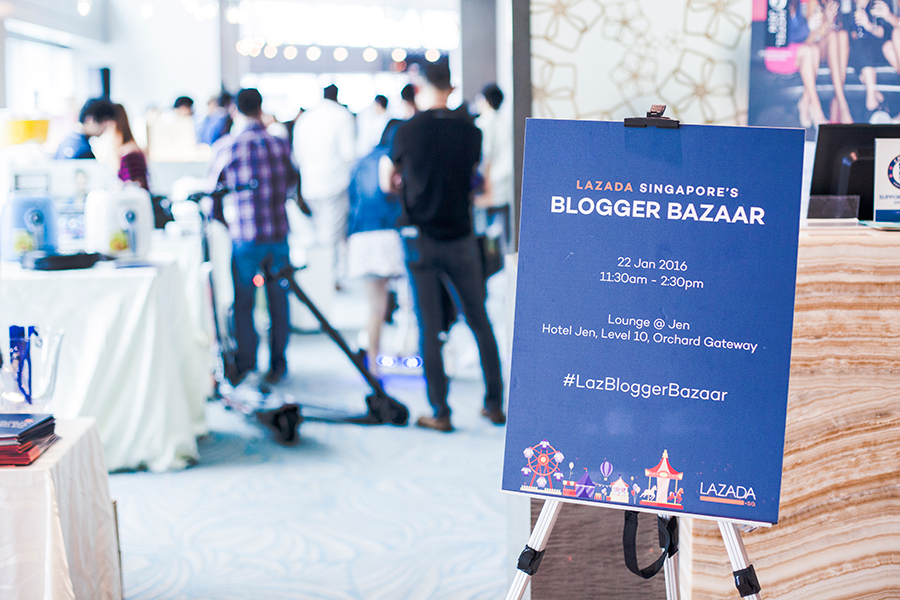 Lazada Singapore's Blogger Bazaar at Orchard Gateway Hotel Jen on 22 January 2016.
