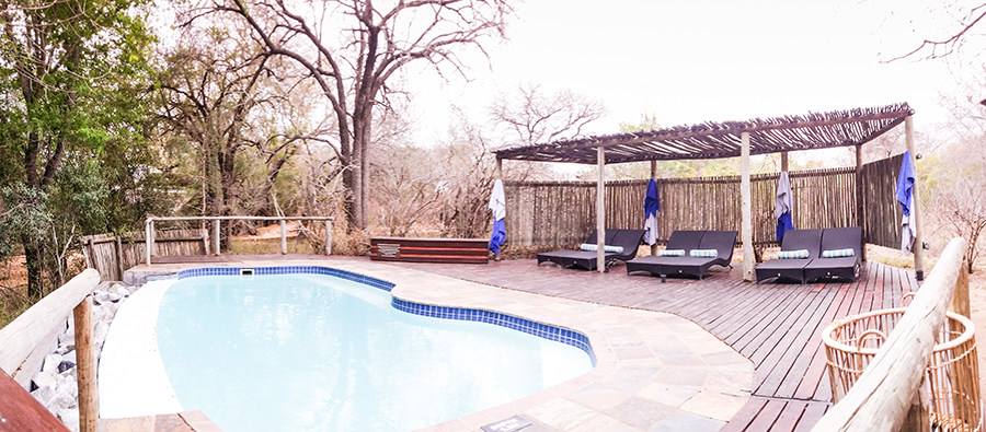 Pool at Rhino Post Safari Lodge, Kruger National Park, South Africa.
