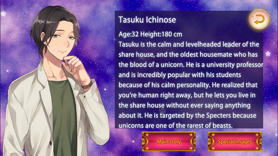 My Strange Lovers Tasuku Ichinose (ä¸€ãƒŽç€¬åŒ¡: Ichinose Kyou) Character Bio