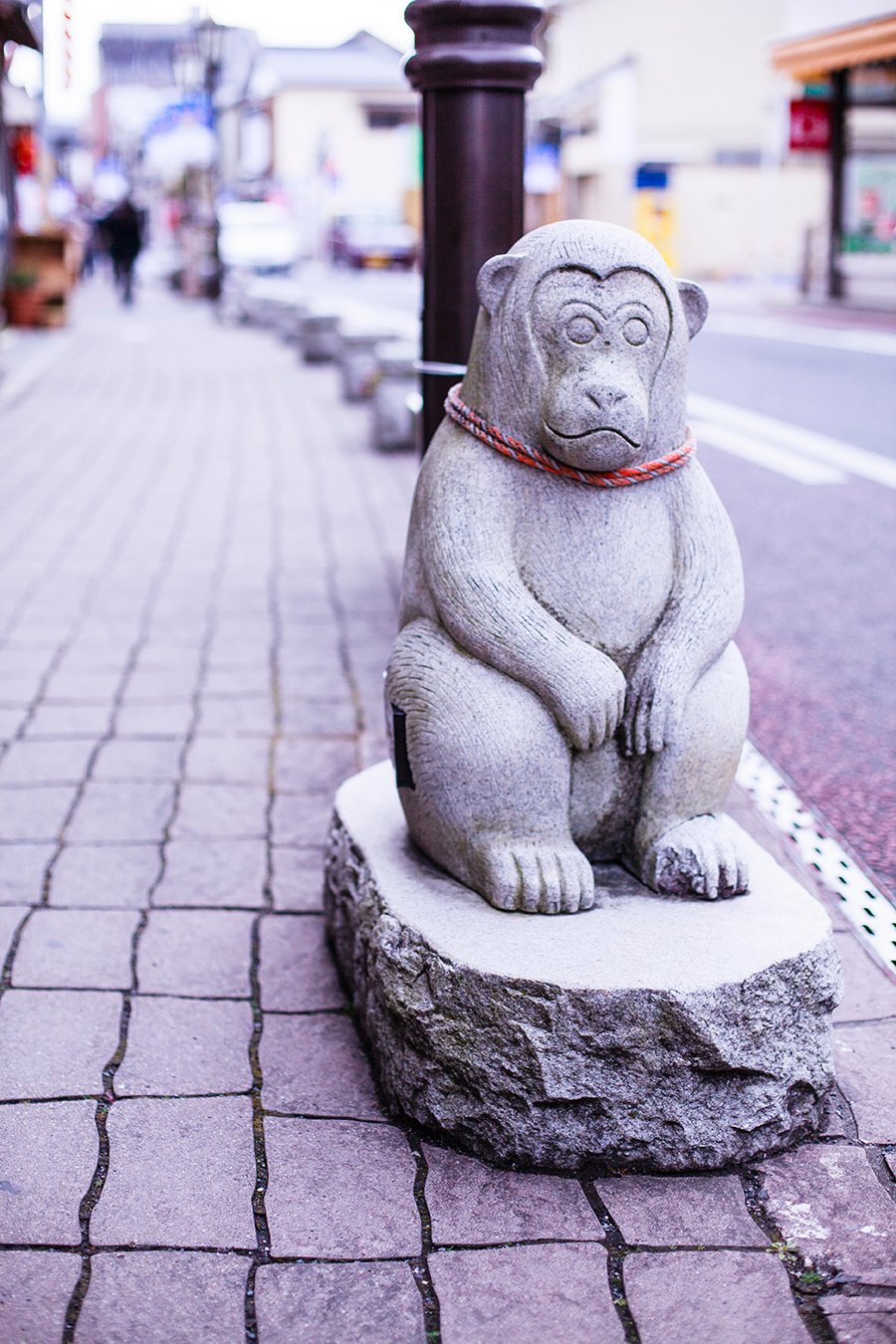 Year of the monkey at Omotesando at Narita, Chiba, Japan