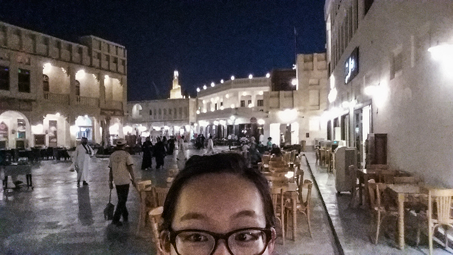Selfie at Souq Waqif (Ø³ÙˆÙ‚ ÙˆØ§Ù‚Ù), Doha, Qatar.