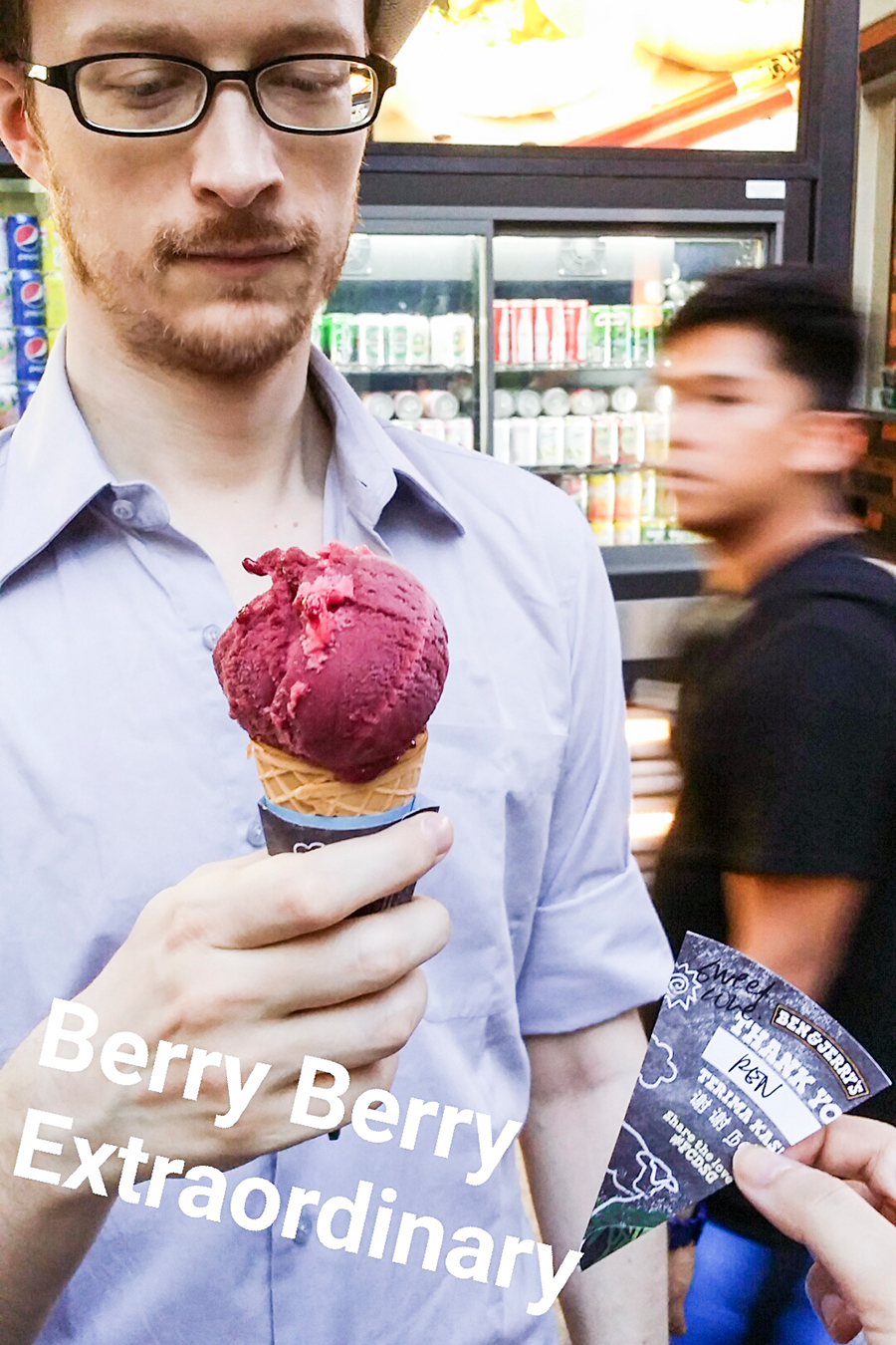 Ben & Jerry's Free Cone Day on 12 April 2016: Berry Berry Extraordinary.
