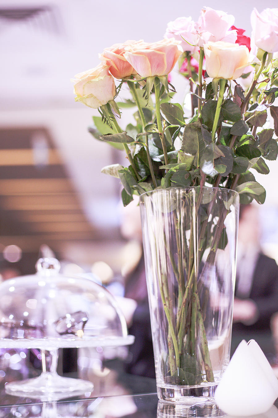 Decor and roses at the Her World x Optic Butler Event, Paragon, Singapore.