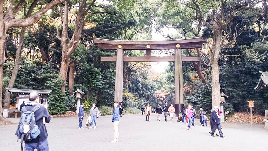 Meiji Shrine at Harajuku, Tokyo Japan.