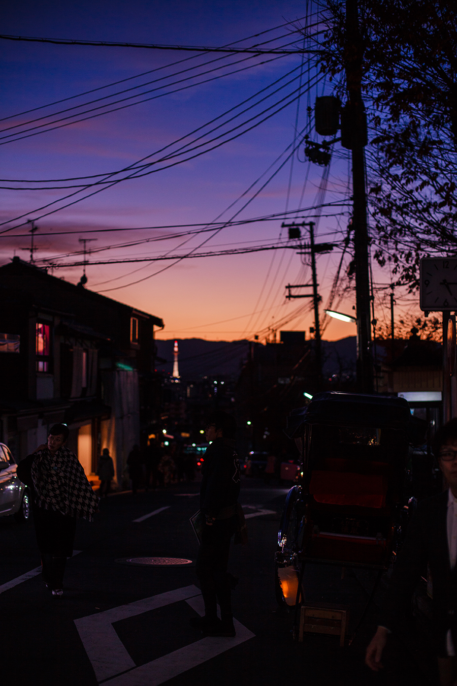 Sunset at Higashiyama, Kyoto Japan.