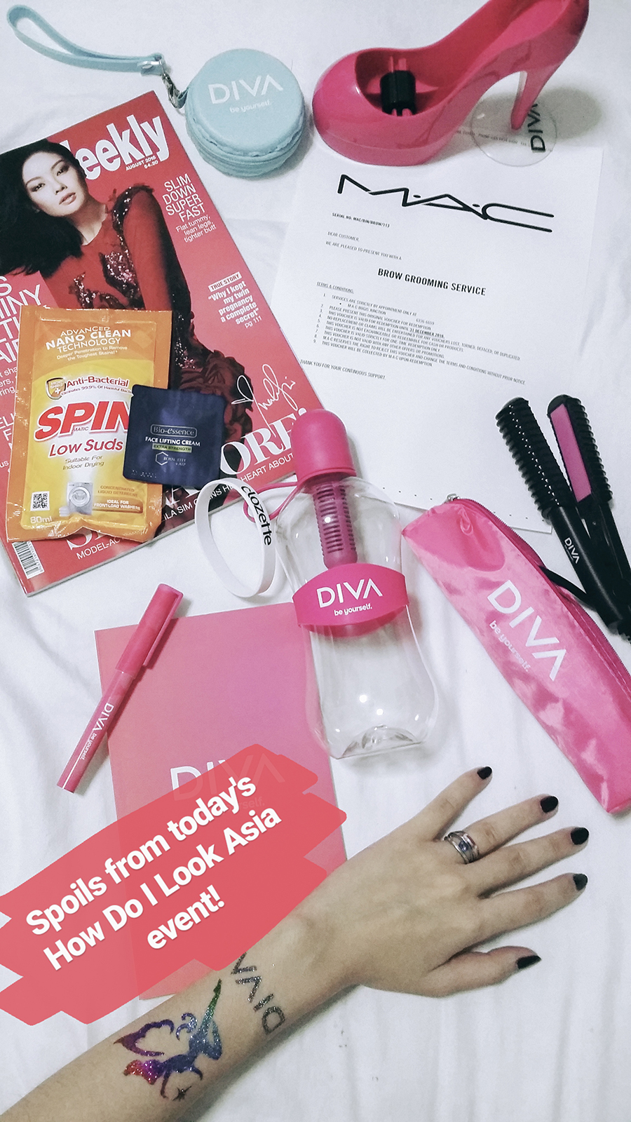 DIVA goodies from the How Do I Look Asia Season 2 premiere party, Singapore.