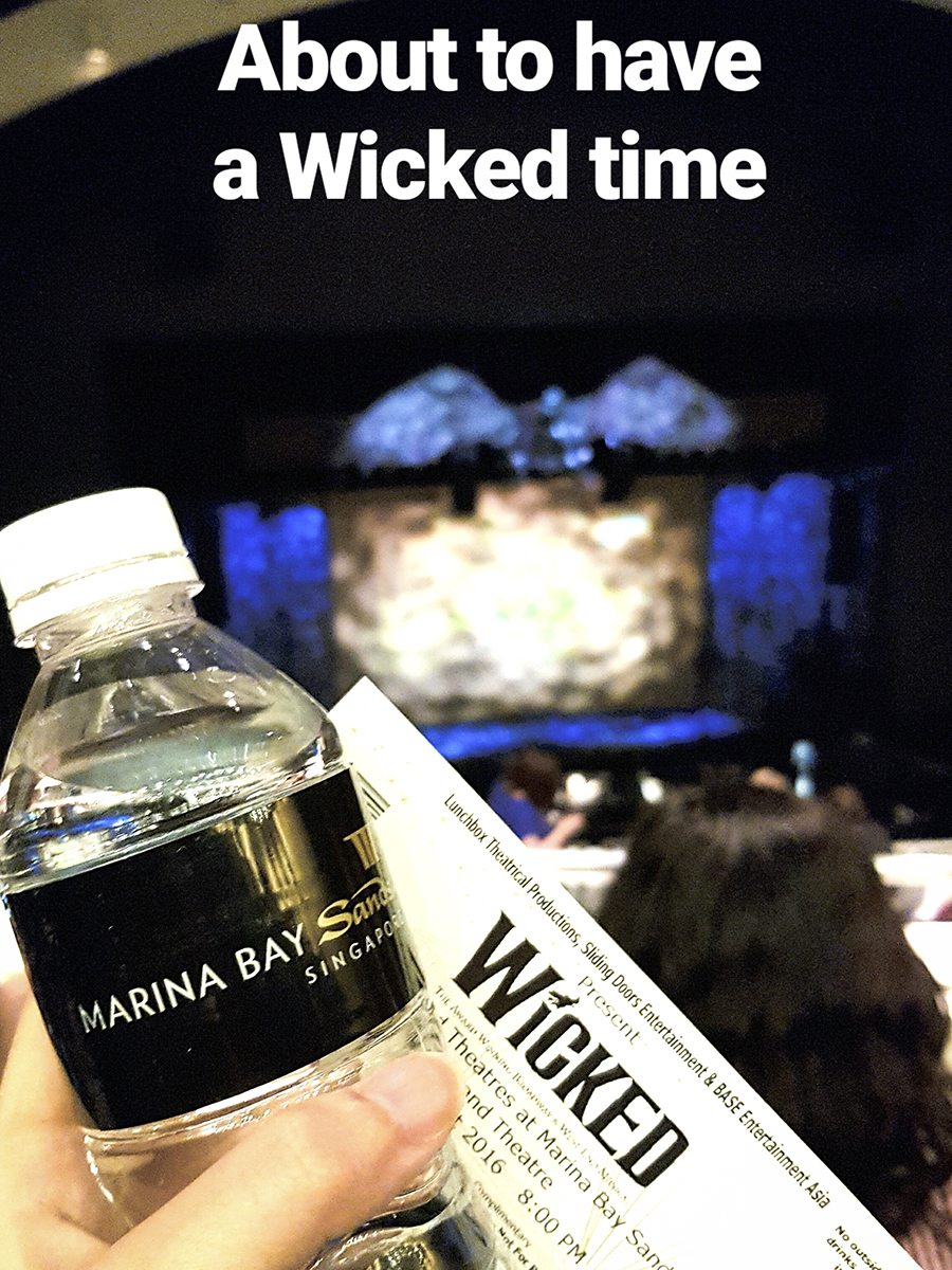 Set of Wicked the Musical at Marina Bay Sands, Singapore.