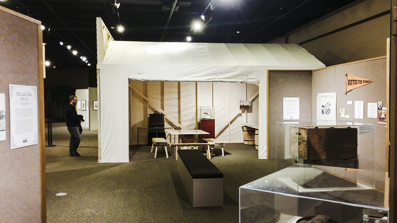 Replica of an alcohol tents during the Prohibition in the USA.