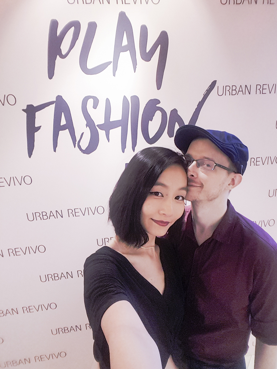 Selfie at the URBAN REVIVO at Raffles City media launch.