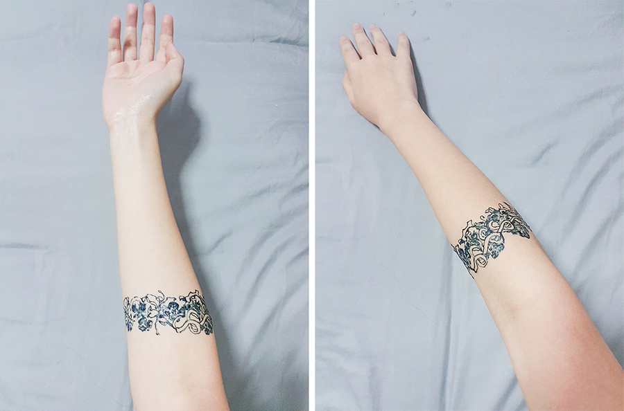 Inkbox Tattoo: Jugenstil art noveau armband tattoo.