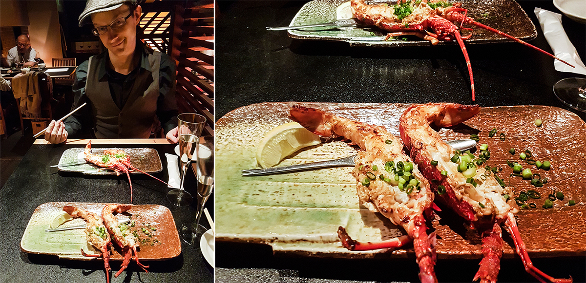 Teppanyaki Ten Lobster Course: Japanese Lobster.