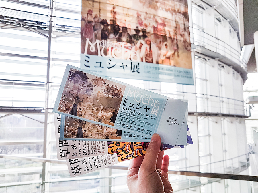 Alfons Mucha exhibit at Tokyo Art Center.